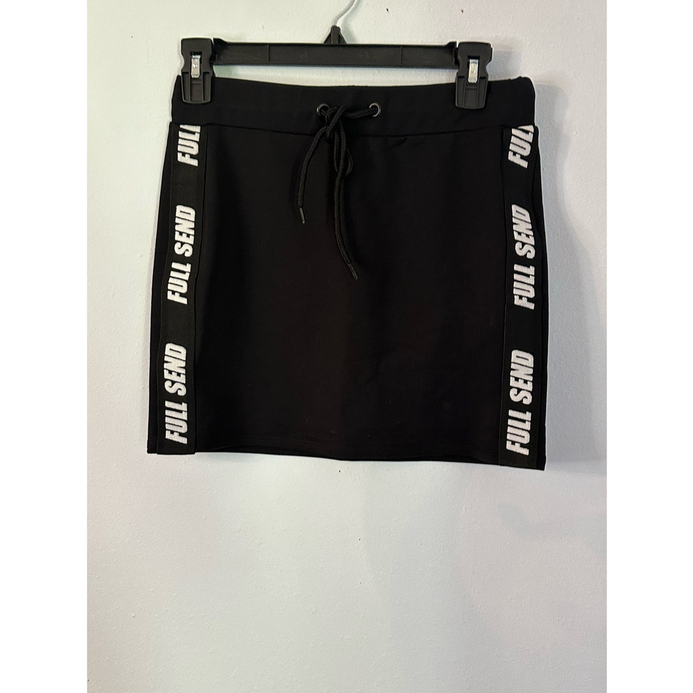 Full Send Nelk Boys Mini Skirt Jacguard Band On Side Adjustable Sz L